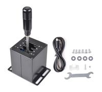 CNRAQR Simulador de palanca de cambios USB para PC 7+R H para LO GITECH G29/G27/G25/G920, T300RS/GT, compatible con volante de PC y Windows para ATS ETS Dust WRC Sim Racing Game