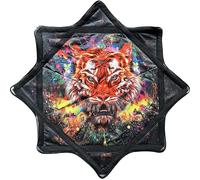 Cnrfeoap Accesorios giratorios de tela para malabares con diseño de impresión de moda para fiestas en el parque, fiestas, eventos escolares, accesorios de práctica de malabares, pañuelo volador