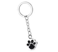 Cnrfeoap Colgante de urna de acero inoxidable con estampado de patas, para guardar cenizas, recuerdos, multifuncional, para mascotas