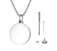 Cnrfeoap Collar con colgante de urna de cremación galvanizada para gatos, para cenizas, cremación de mascotas, collar para cenizas de recuerdo de mascotas