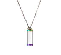 Cnrfeoap Collar conmemorativo con colgante de urna para cenizas, recuerdos de cremación con cadena ajustable para dueños de mascotas, recuerdos, joyería de cremación, recuerdos de cenizas