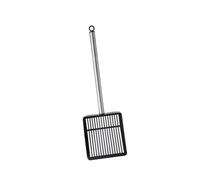 Cnrfeoap Cuchara de arena para gatos con mango de acero inoxidable para un fácil mantenimiento del hogar, pala de residuos de mascotas de acero inoxidable