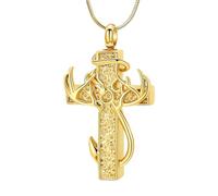 Cnrfeoap Joyería de recuerdo de mascotas, resistente a la oxidación, grabado con broche de urna para cenizas, recordatorio con cadena individualizada, urna de conmemoración de mascotas, collar de