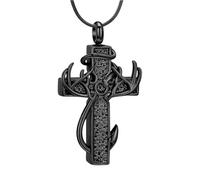 Cnrfeoap Joyería de recuerdo de mascotas, resistente a la oxidación, grabado con broche de urna para cenizas, recordatorio con cadena individualizada, urna de conmemoración de mascotas, collar de