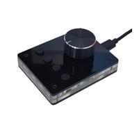 Cnrfeoap Perilla de ajuste de volúmenes USB, teclados de ajuste de volumen, sonido de PC, perilla de volúmenes USB, controladores multimedia, adaptador USB