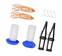 Cnrfeoap Regadera y comedero de pollo de alta capacidad, resistente para cultivar pollo, verduras, bolsas de cuerda, dispensador de alimentos para animales de granja