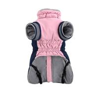 Cnrfeoap Traje de nieve ajustable resistente al viento para perro con ribete reflectante y forro interior suave para aventuras al aire libre, 120 carbonos, abrigo de invierno para perros pequeños