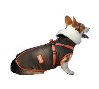 Cnrfeoap Traje impermeable para perros, ropa gruesa para mascotas, resistente al viento, fácil de llevar, ropa impermeable para mascotas