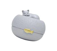 Cnrfeoap Urna de cremación de resina para mascotas, para perros y gatos, caja conmemorativa para pérdida de recuerdos, piel, dientes, cenizas, conservación de resina