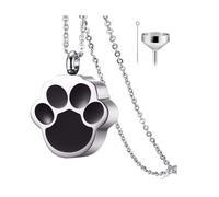 Cnrfeoap Urna de metal para mascotas con mecanismo de bloqueo, para casa, oficina, exhibición de huellas de mascotas