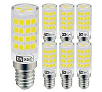 CNSGO Bombillas LED Maíz E14 Blanco Frío 6000K, 530 Lúmen, 4W Equivalente a 45W Bombilla Halógena, Paquete de 6, Bombilla Ahorro de Energía AC 220-240V Sin Parpadeo, Ángulo de Haz 360°, No Regulable