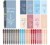 CNSJ 24 juegos de bolígrafos religiosos cristianos inspiradores, regalos a granel con tarjetas de las Escrituras, versículo de la Biblia, bolígrafo de tinta negra para regalos, oraciones, iglesia