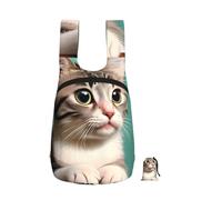 CNTDBU A Curious Cat - Mochila plegable de 16 l, ligera, plegable, para viajes, impermeable, con cremallera, para hombres y mujeres