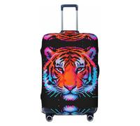 CNTDBU Animal Head Pictures - Funda elástica para maleta, protector de equipaje elástico para viajes, resistente a los arañazos, se adapta a la mayoría de maletas, Black, XL, bohemio