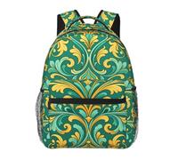 CNTDBU Arabesque Vine - Mochila ligera e informal para adultos, mochila de viaje de gran capacidad con correas acolchadas, bolsa de viaje resistente al agua