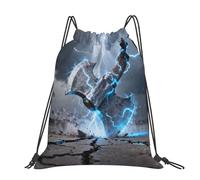CNTDBU Axe Strike - Mochila grande impermeable y ligera para deportes de gimnasio, mochila casual con cordón para viajes, senderismo