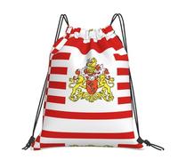 CNTDBU Bandera del Senado de Bremen - Mochila grande impermeable y ligera para deportes de gimnasio, mochila casual con cordón para viajes y senderismo