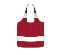 CNTDBU Banderín de la bandera de Letonia, bolsa plegable ligera y reutilizable para comestibles, mochila de viaje de 25 litros con cordón para el trabajo y el gimnasio