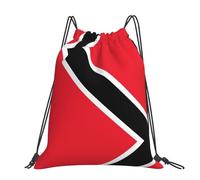 CNTDBU Banderín de Trinidad y Tobago - Mochila grande impermeable y ligera para deportes de gimnasio, mochila informal con cordón para viajes y senderismo
