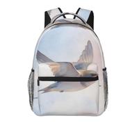 CNTDBU Bird Wash Art - Mochila ligera e informal para adultos, mochila de viaje de gran capacidad con correas acolchadas, bolsa de viaje resistente al agua