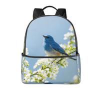CNTDBU Blue Bird Art - Mochila ligera de viaje con funda para portátil