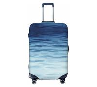 CNTDBU Blue Wave Line - Funda elástica para maleta, protector de equipaje elástico para viajes, resistente a los arañazos, se adapta a la mayoría de maletas, Black, M, bohemio