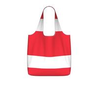 CNTDBU Bolsa de compras plegable con bandera austriaca, ligera, reutilizable, plegable, para comestibles, mochila de viaje de 25 litros con cordón para el trabajo y el gimnasio