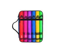 CNTDBU Bolsa de estudio bíblico de colores con asas, organizador resistente al agua para viajes a la iglesia, soporte para bolígrafos, tableta, bolsillo para diario