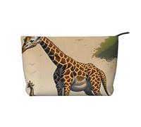 CNTDBU Bolsa de maquillaje de pana con cremallera, para madre e hijo, para viajes, artículos de tocador y uso diario