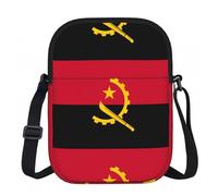 CNTDBU Bolso cruzado pequeño con la bandera de Angola, monedero ligero con cremallera para mujer, impermeable, casual, para viajes, cartera de teléfono