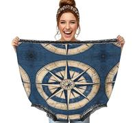 CNTDBU Bragas de abuela con diseño de rosa de brújula para mujer, divertido regalo de broma, ropa interior de gran tamaño, pantalones grandes novedosos para despedida de soltera, intercambio secreto