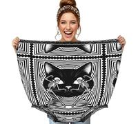 CNTDBU Bragas para mujer con diseño de ilusión, divertido regalo de broma, ropa interior de gran tamaño, pantalones grandes novedosos para despedida de soltera, intercambio secreto de Papá Noel, color