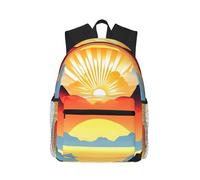 CNTDBU Bright Sunrise - Mochila ligera para mujeres y hombres, mochila casual para viajes, trabajo, bolsa para laptop para viajes diarios