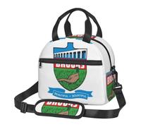 CNTDBU Brooks Flag - Bolsa térmica para el almuerzo para el trabajo, bolsa de alimentos aislada con correa de hombro ajustable, enfriador a prueba de fugas para uso diario
