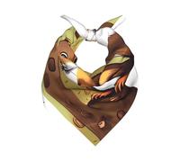 CNTDBU Bufanda cuadrada de satén multiusos de ardilla que come nueces, 55 x 55 cm, bandana de tacto de seda para mujeres y hombres, bufanda suave para el cabello, bufanda para el cuello, envoltura