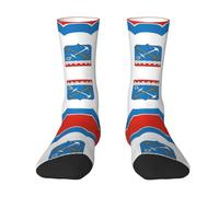 CNTDBU Calcetines de bandera de Leningrado, calcetines unisex para adultos