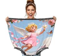 CNTDBU Clever Angel - Bragas de abuela para mujer, divertido regalo de broma, ropa interior de gran tamaño, pantalones grandes novedosos para despedida de soltera, intercambio secreto de Papá Noel