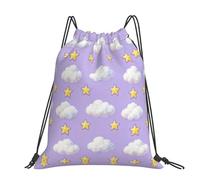 CNTDBU Cloud Star - Mochila grande sin costuras, impermeable, ligera, para deportes de gimnasio, mochila casual con cordón para viajes, senderismo