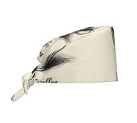 CNTDBU Coffee Keep You Going - Gorra de trabajo con botones, gorro de chef suave para limpiar la cocina, gorra ajustable para spa, salón de belleza, sombrero unisex con banda para el sudor