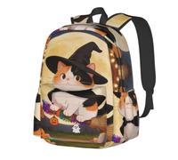 CNTDBU Cool Cat - Mochila ligera e informal para adultos, mochila de viaje de gran capacidad con correas acolchadas, bolsa de viaje resistente al agua