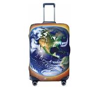 CNTDBU Cosmic Earth - Funda elástica para maleta, protector de equipaje elástico para viajes, resistente a los arañazos, se adapta a la mayoría de maletas, Black, XL, bohemio
