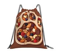 CNTDBU Cute Bear Paw - Mochila grande impermeable y ligera para deportes de gimnasio, mochila casual con cordón para viajes, senderismo