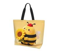 CNTDBU Cute Bee - Bolsa de compras grande para mujer, ligera, resistente al agua, para el trabajo, viajes, uso diario