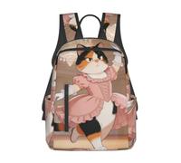 CNTDBU Dancing Cat - Mochila ligera e informal de gran capacidad