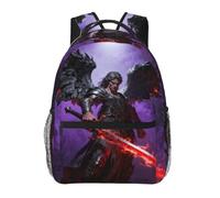CNTDBU Dark Wings - Mochila ligera e informal para adultos, mochila de viaje de gran capacidad con correas acolchadas, bolsa de viaje resistente al agua