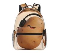 CNTDBU DJ Potato Head - Mochila ligera e informal para adultos, mochila de viaje de gran capacidad con correas acolchadas, bolsa de viaje resistente al agua