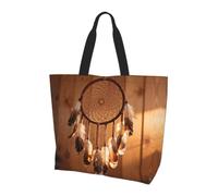 CNTDBU Dreamcatcher Feather Fall - Bolsa de compras grande para mujer, ligera, resistente al agua, para el trabajo, viajes, uso diario