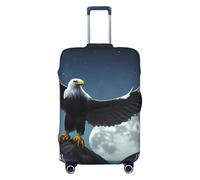 CNTDBU Eagle Under the Stars - Funda elástica para maleta, protector de equipaje elástico para viajes, resistente a los arañazos, se adapta a la mayoría de maletas, Black, XL, bohemio
