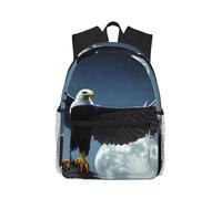 CNTDBU Eagle under the stars - Mochila ligera para mujeres y hombres, mochila casual para viajes, trabajo, bolsa para laptop para viajes diarios