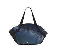 CNTDBU Elk in the Meadow - Bolsa de manta de picnic 2 en 1, plegable, impermeable, redonda, para parque de playa, bolsa portátil de camping con bolsillos de almacenamiento para aventuras al aire libre